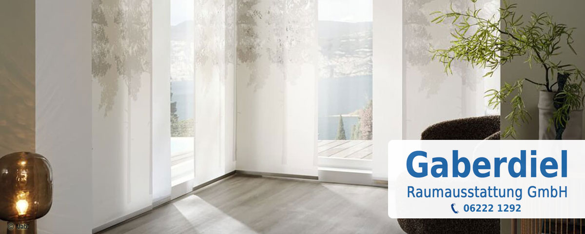 Gardinen, Vorhänge, Dekostoffe - Raumausstattung Gaberdiel Wiesloch - Walldorf - Heidelberg